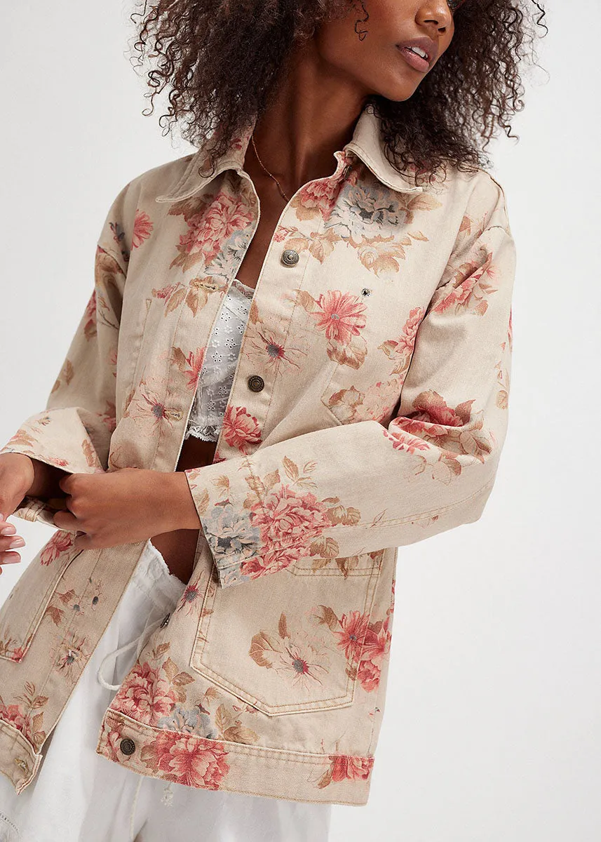 Avery Denim Jacket - Exploded Floral
