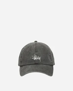 Basic Washed Cap Charcoal