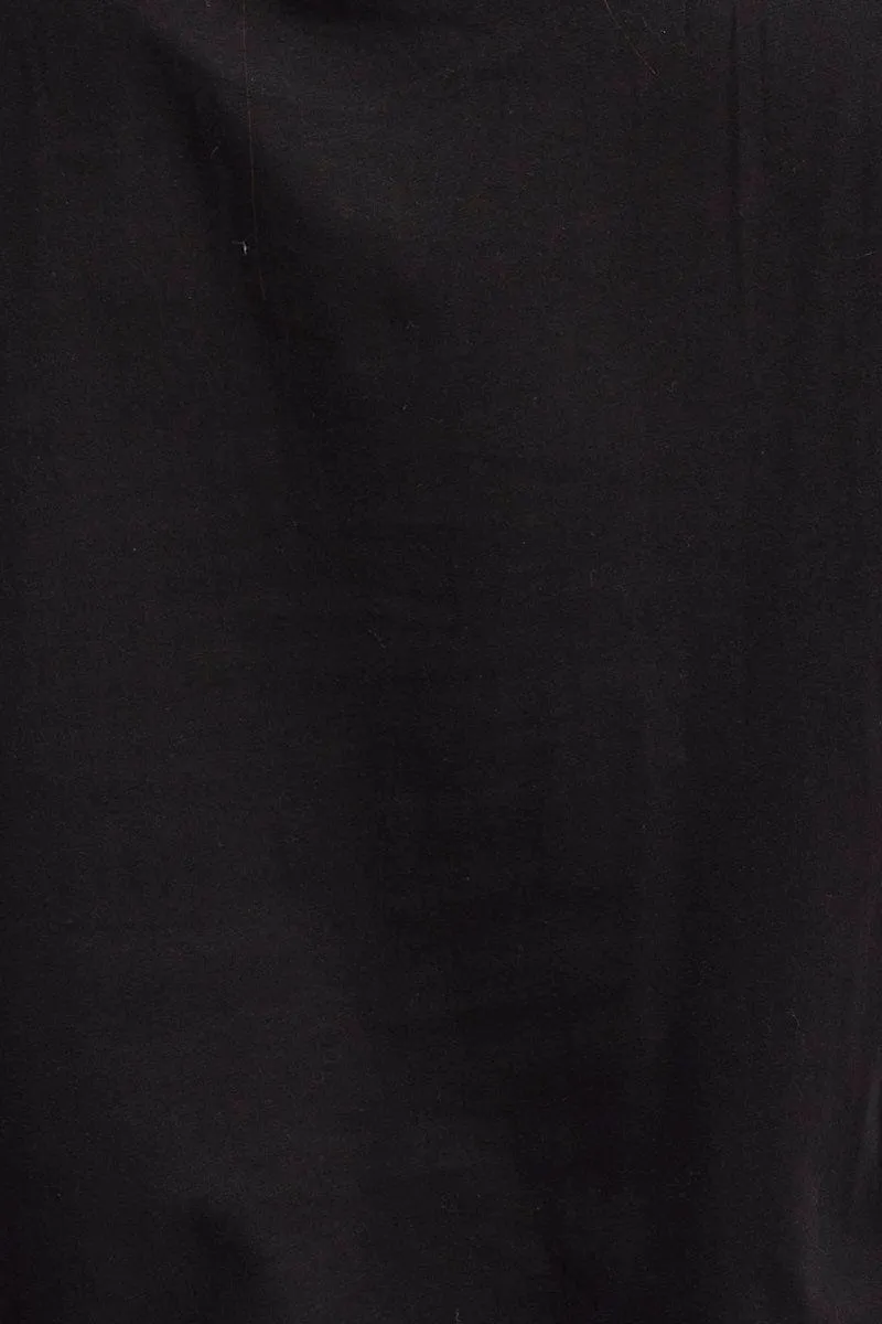 Black T Shirt Short Sleeve Crew Neck