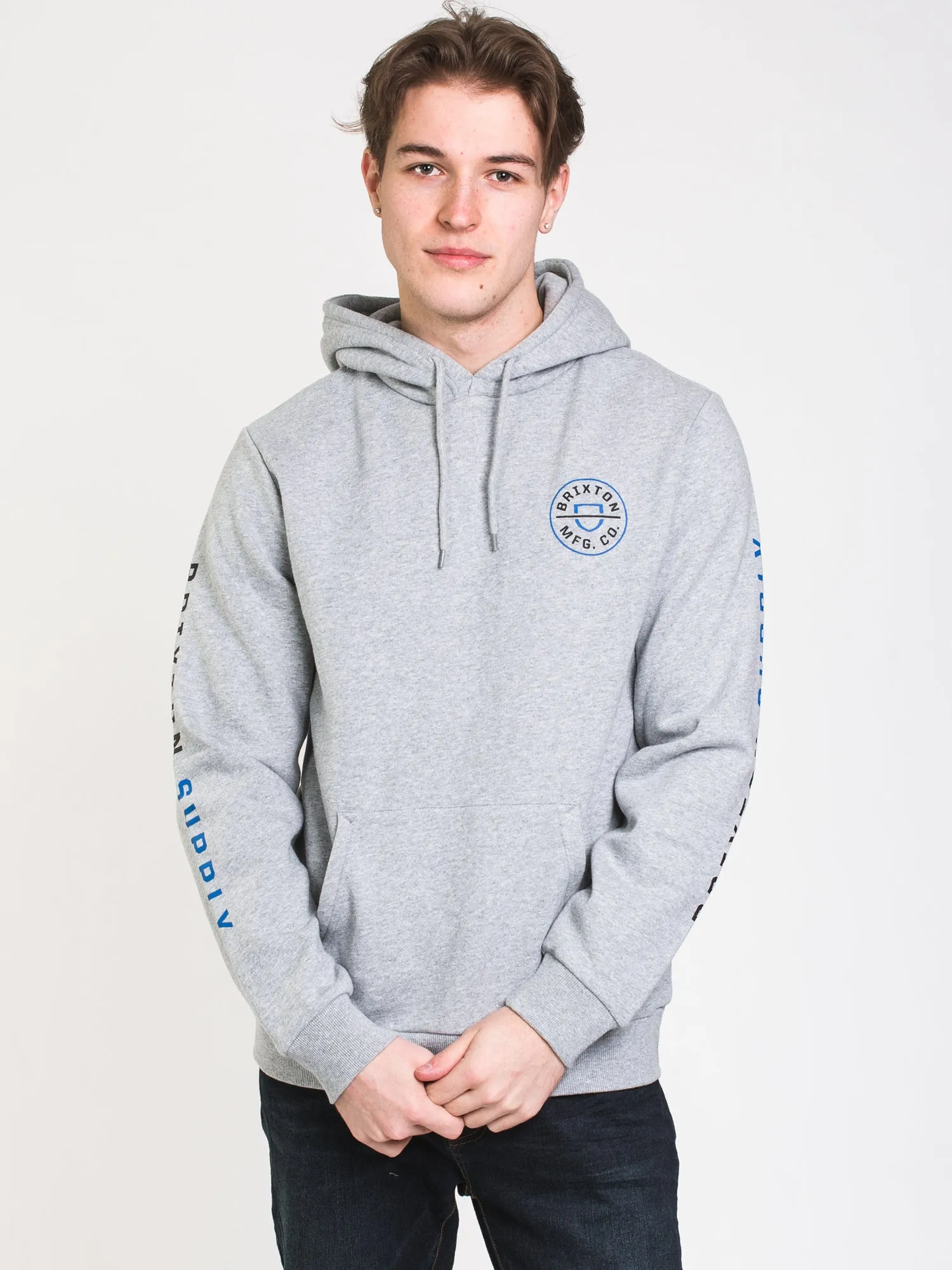 BRIXTON CREST PULLOVER HOODIE  - CLEARANCE
