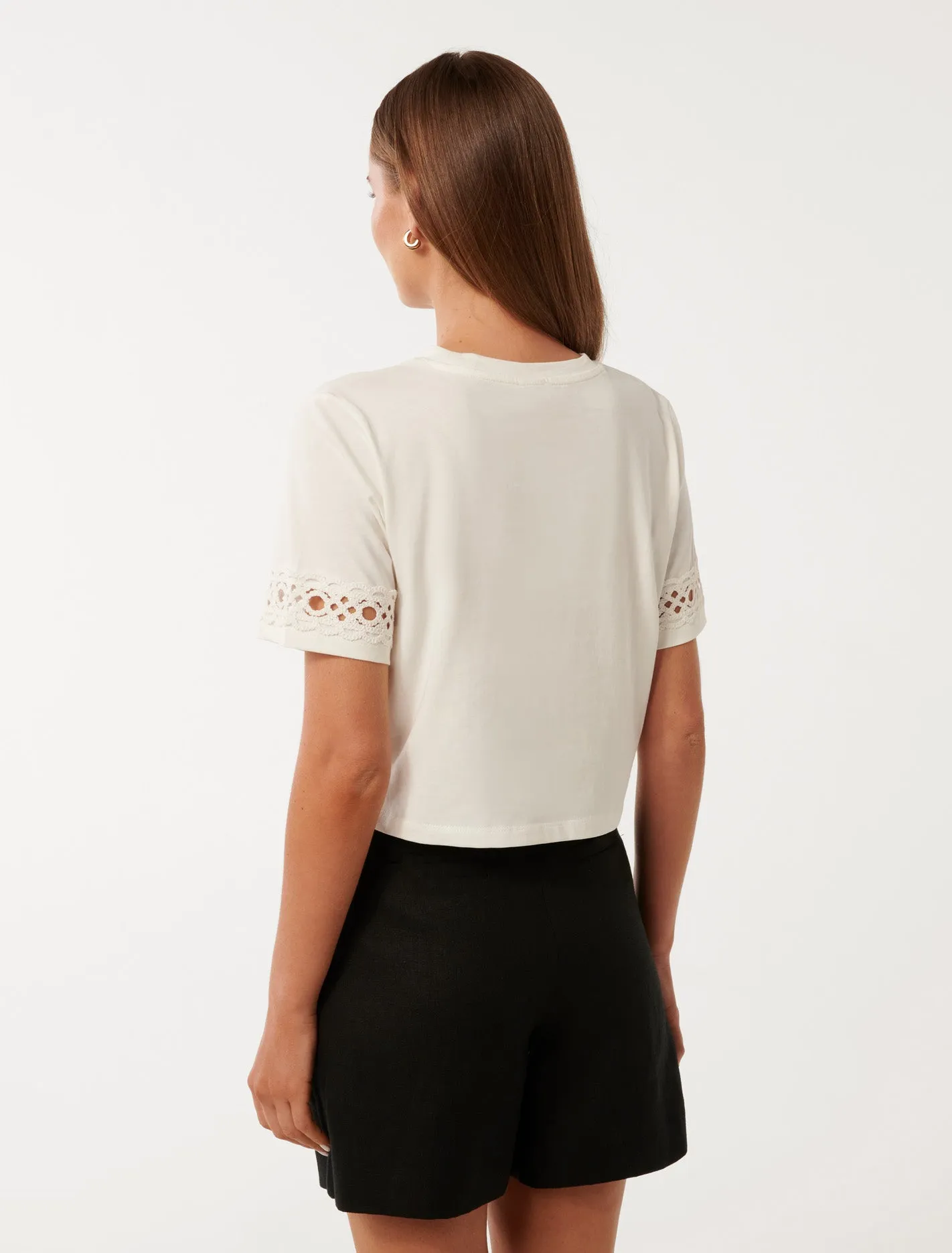 Carmen Crochet Trim T-Shirt
