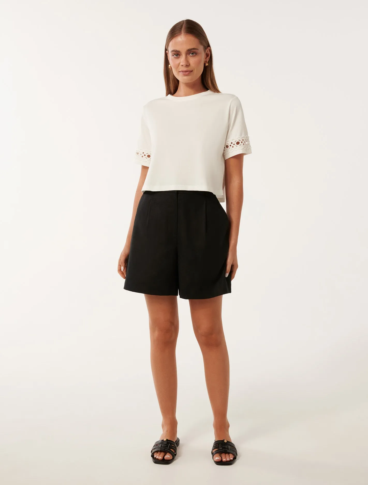 Carmen Crochet Trim T-Shirt