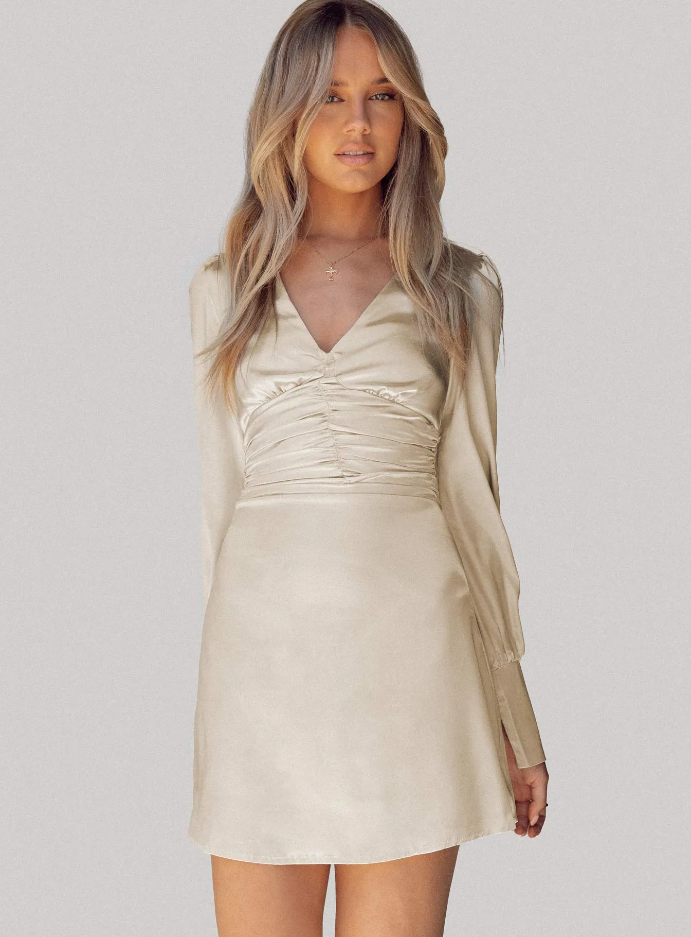 Deliah Mini Dress Champagne