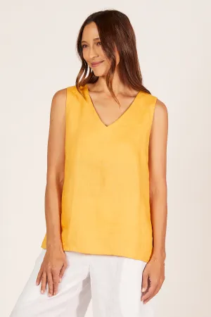 Ember Linen Cami in Golden Hour