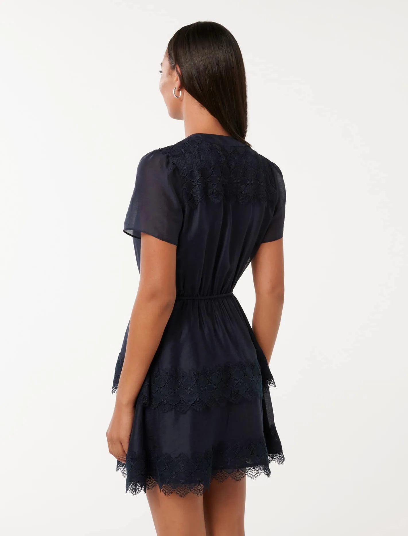 Emmy Lace Trim Mini Dress