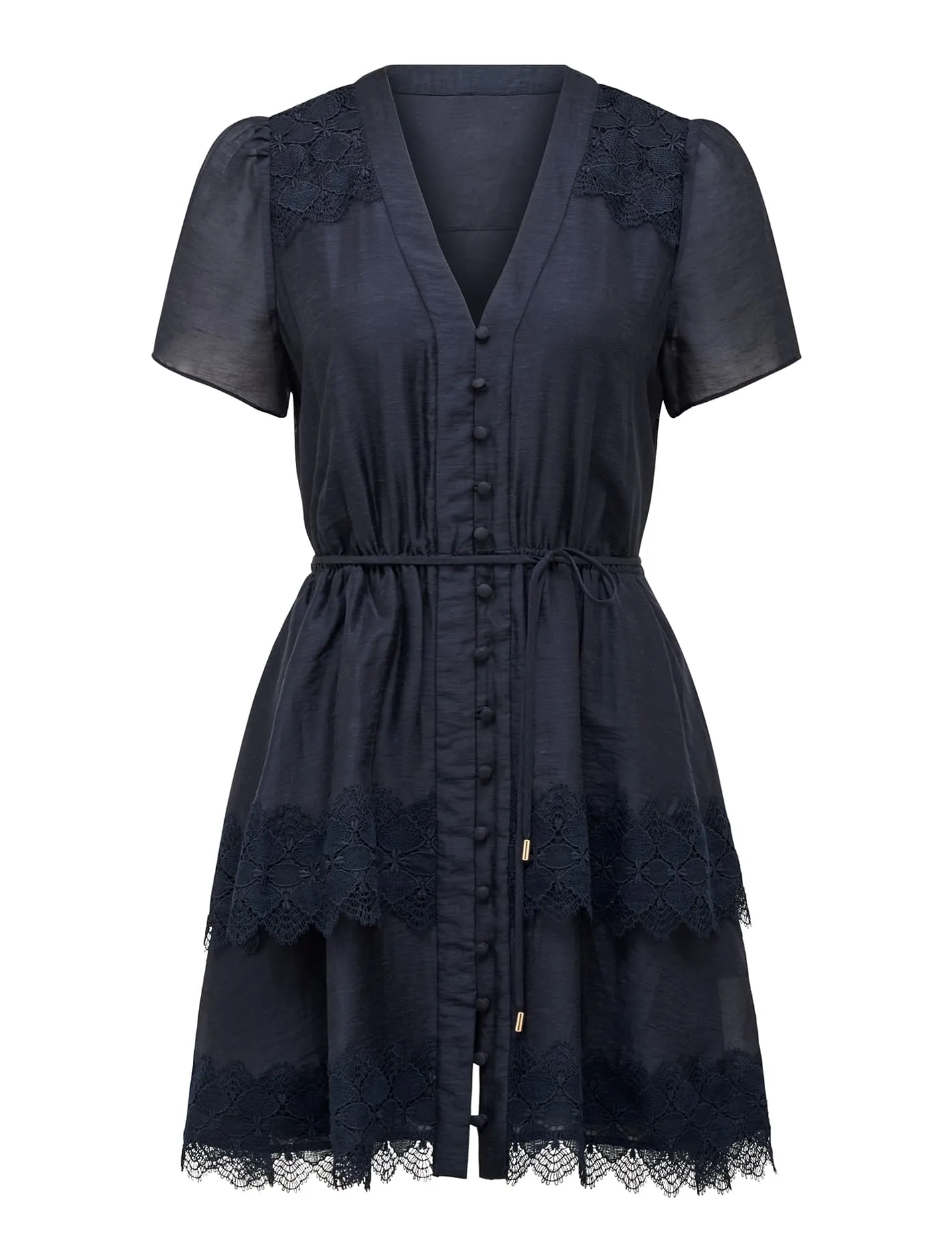 Emmy Lace Trim Mini Dress