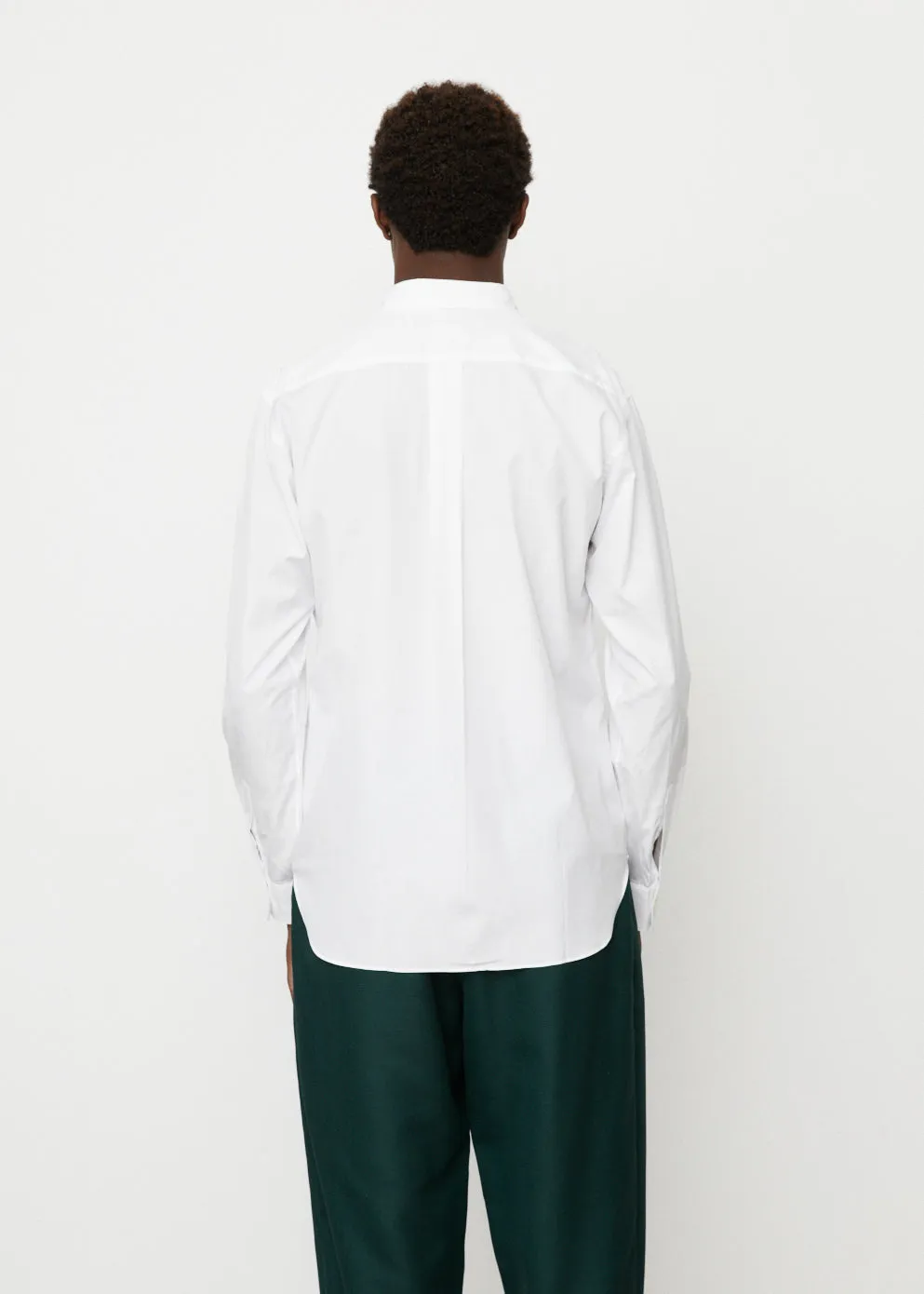 Grid Pleat Front Shirt