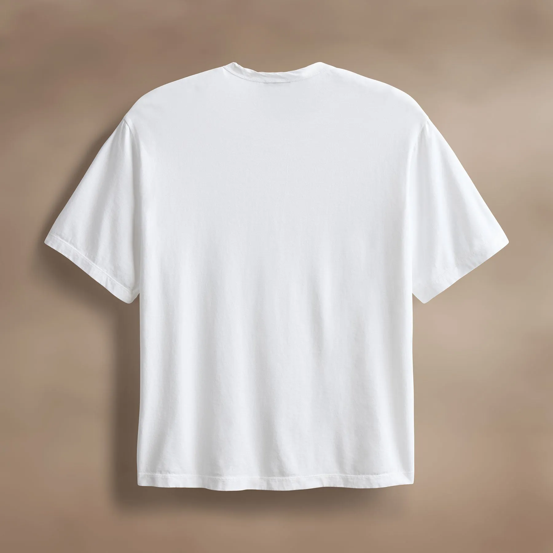 Heavy Luxe Jersey Oversized Crew - White