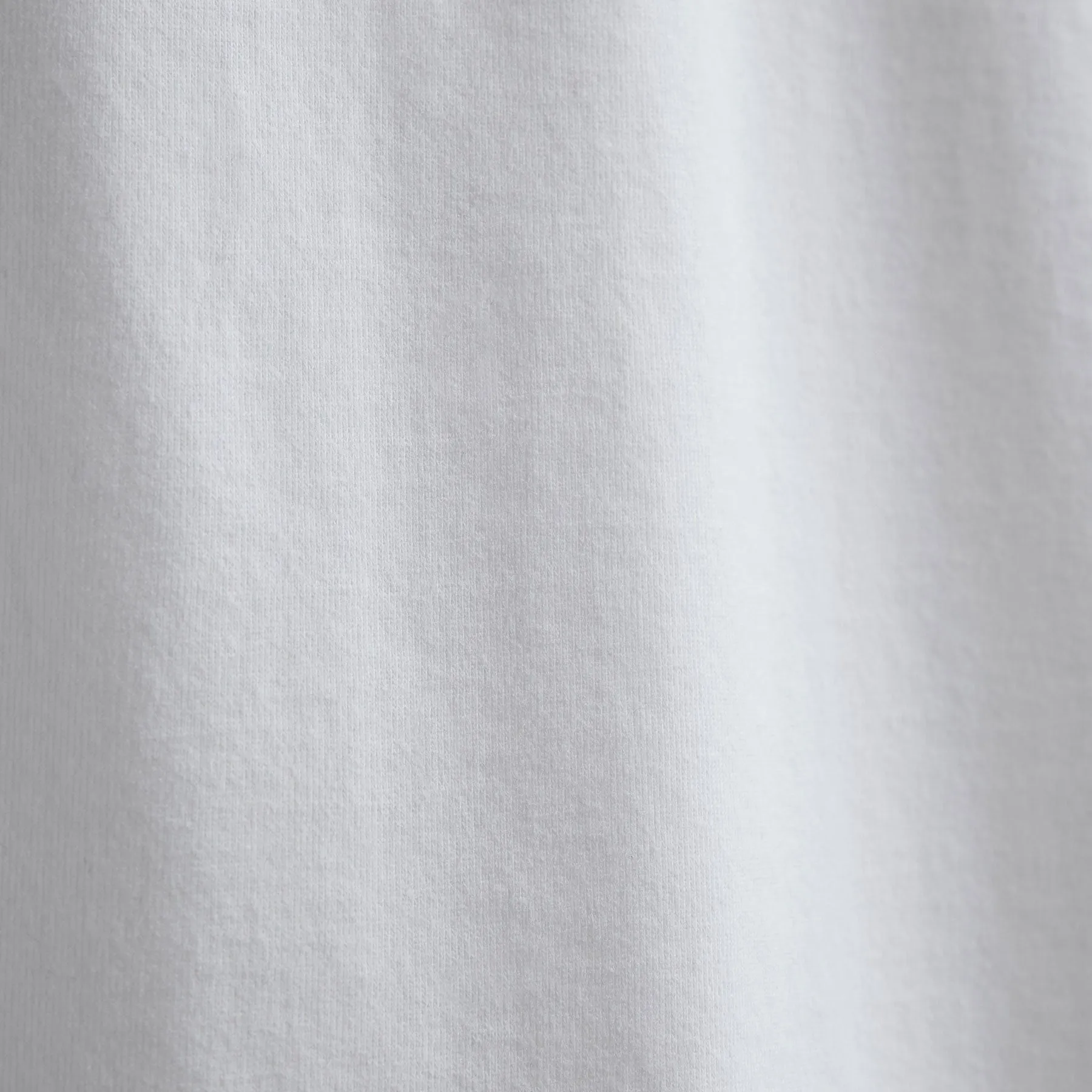 Heavy Luxe Jersey Oversized Crew - White