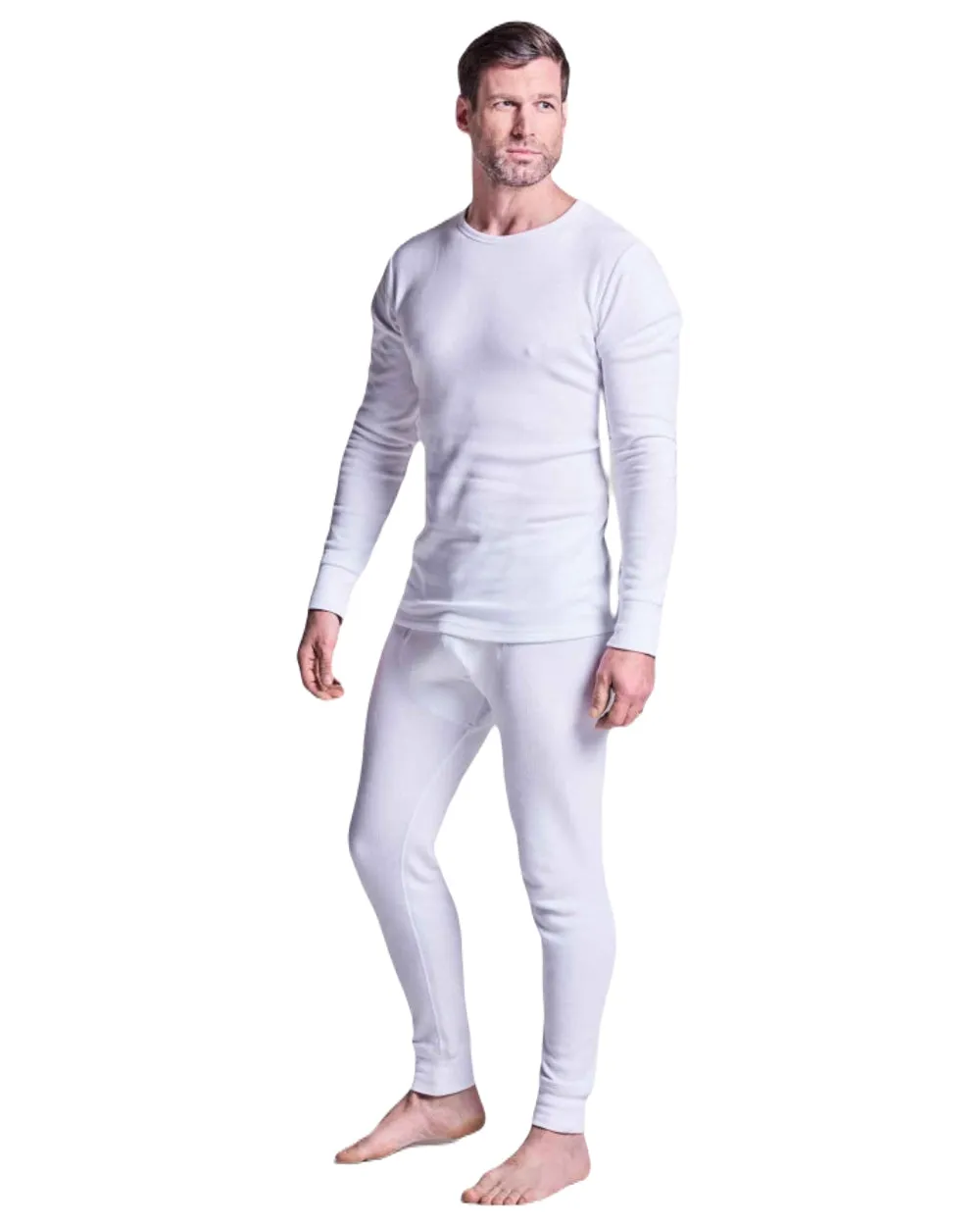 HJ Hall Mens Cotton Rich Thermal Long Sleeve Top
