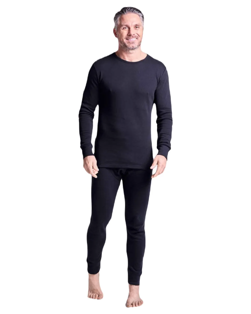 HJ Hall Mens Cotton Rich Thermal Long Sleeve Top