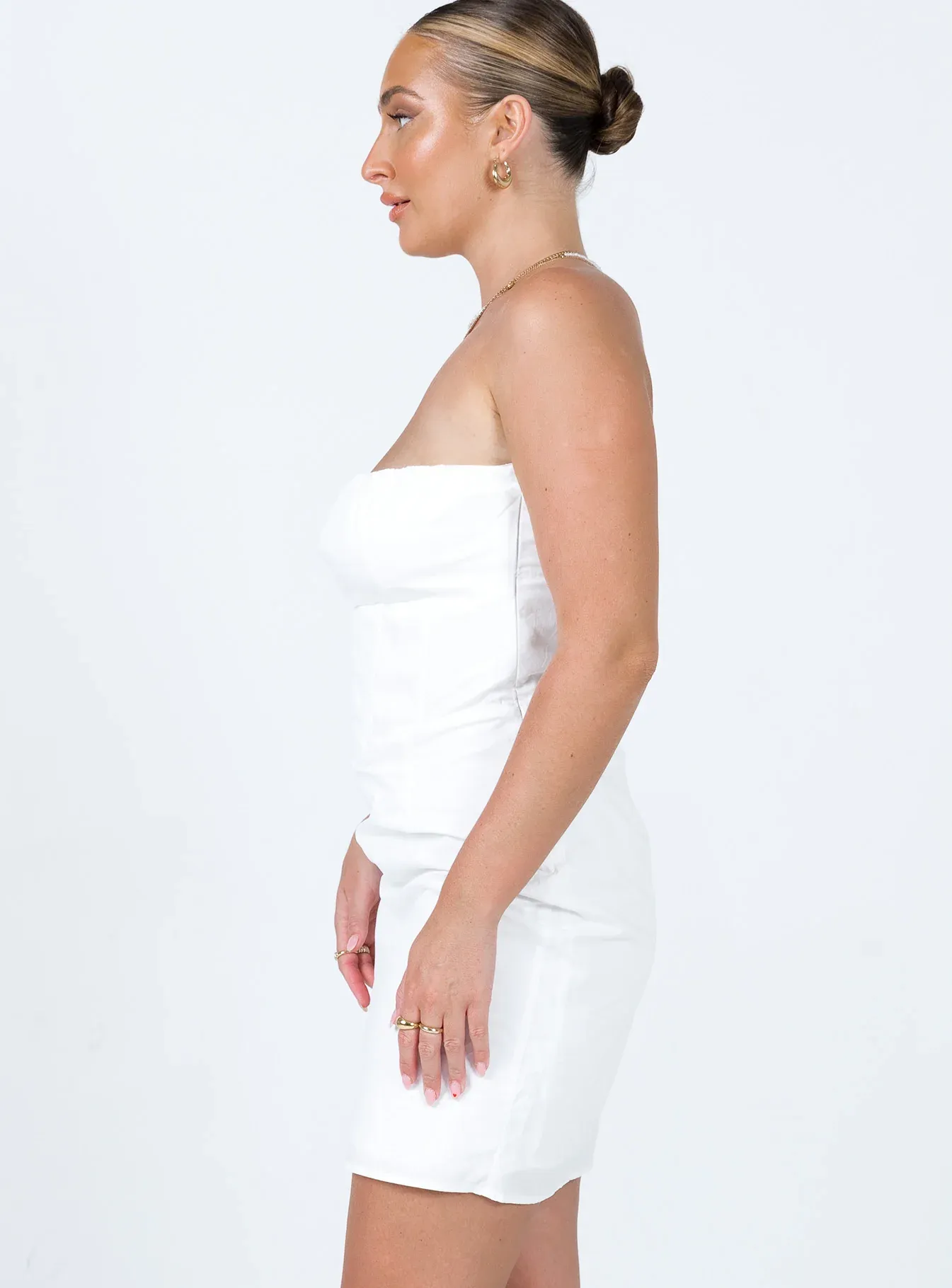 Ivy Corset Mini Dress White