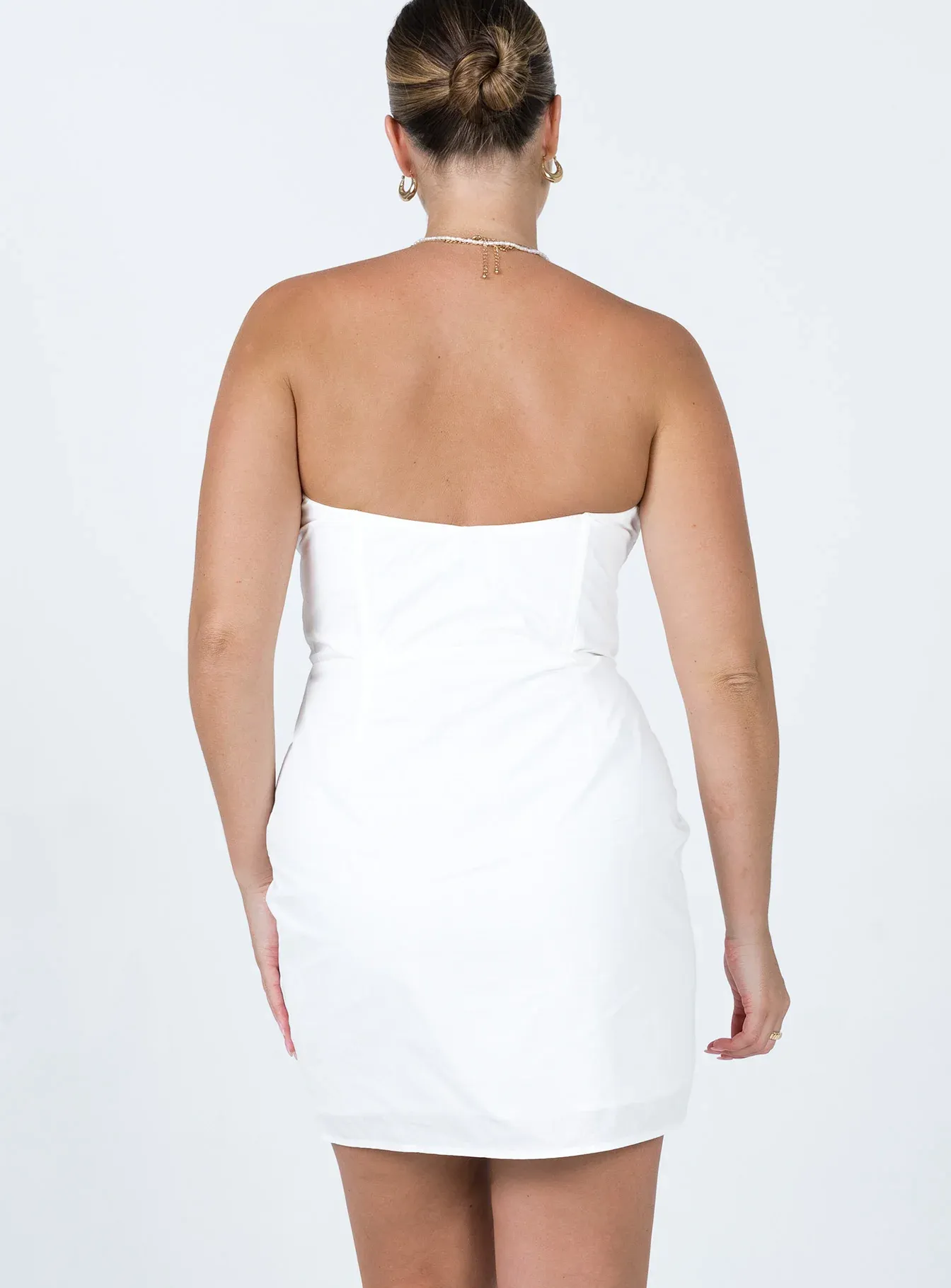 Ivy Corset Mini Dress White