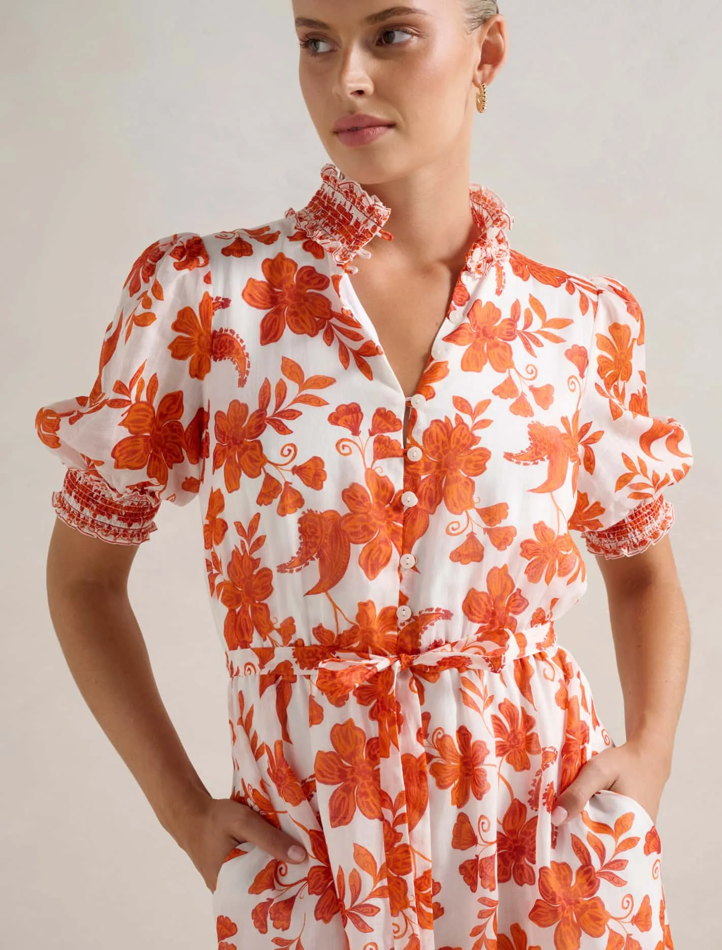 Julianne Short Sleeve Midi Dress
