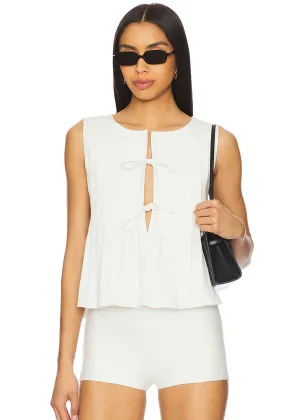 Kali Linen Top - White