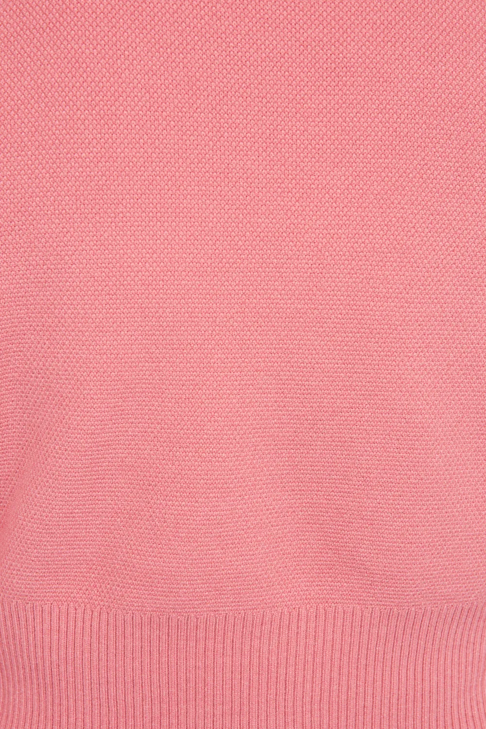 Knitted Cropped Cardigan in Blush