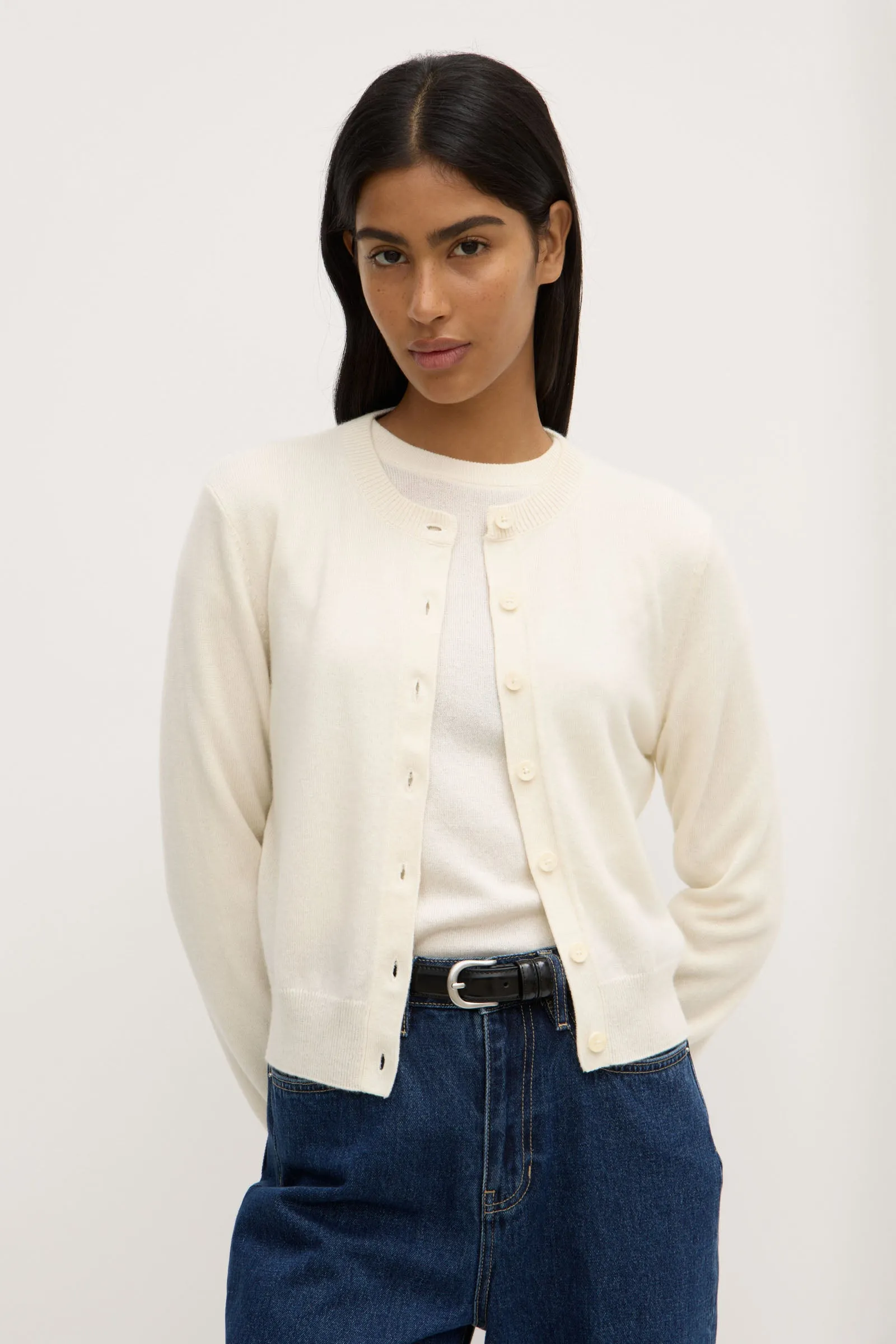 Lara Cashmere Knit Cardigan