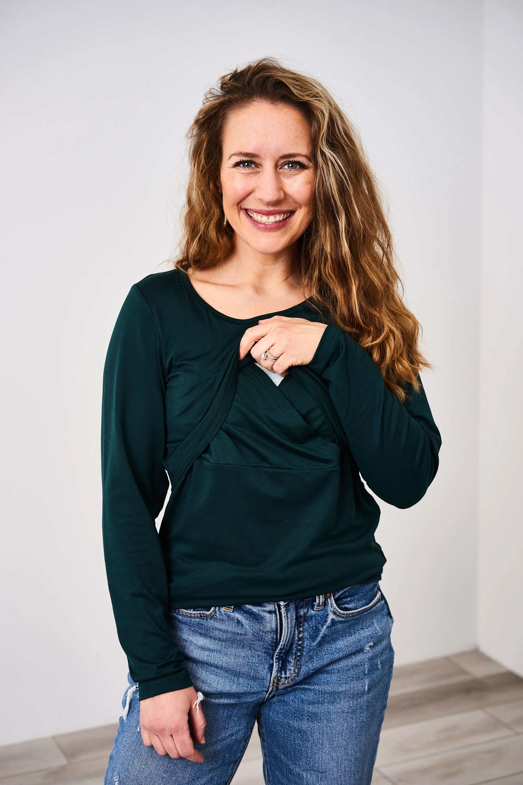Latched Mama Long Sleeve Basics Nursing Top -Final Sale