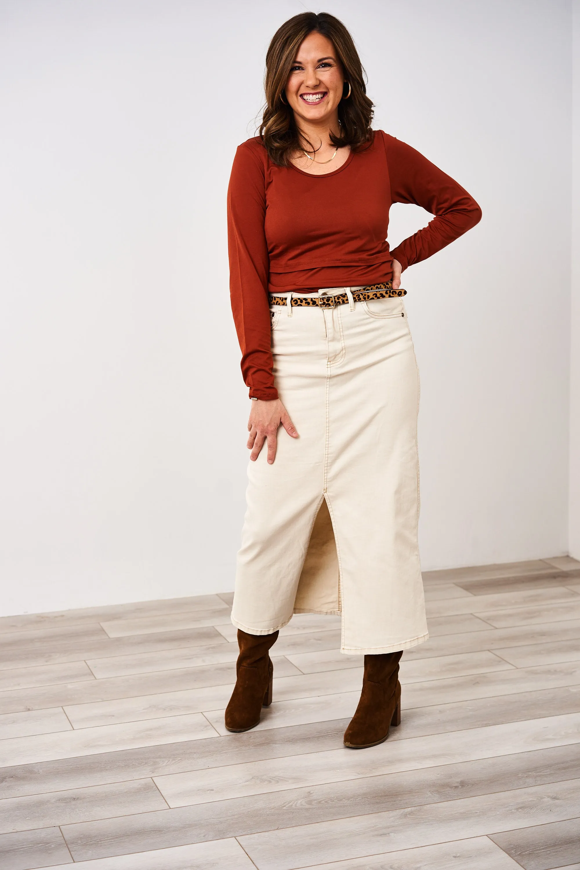 Latched Mama Long Sleeve Basics Nursing Top -Final Sale