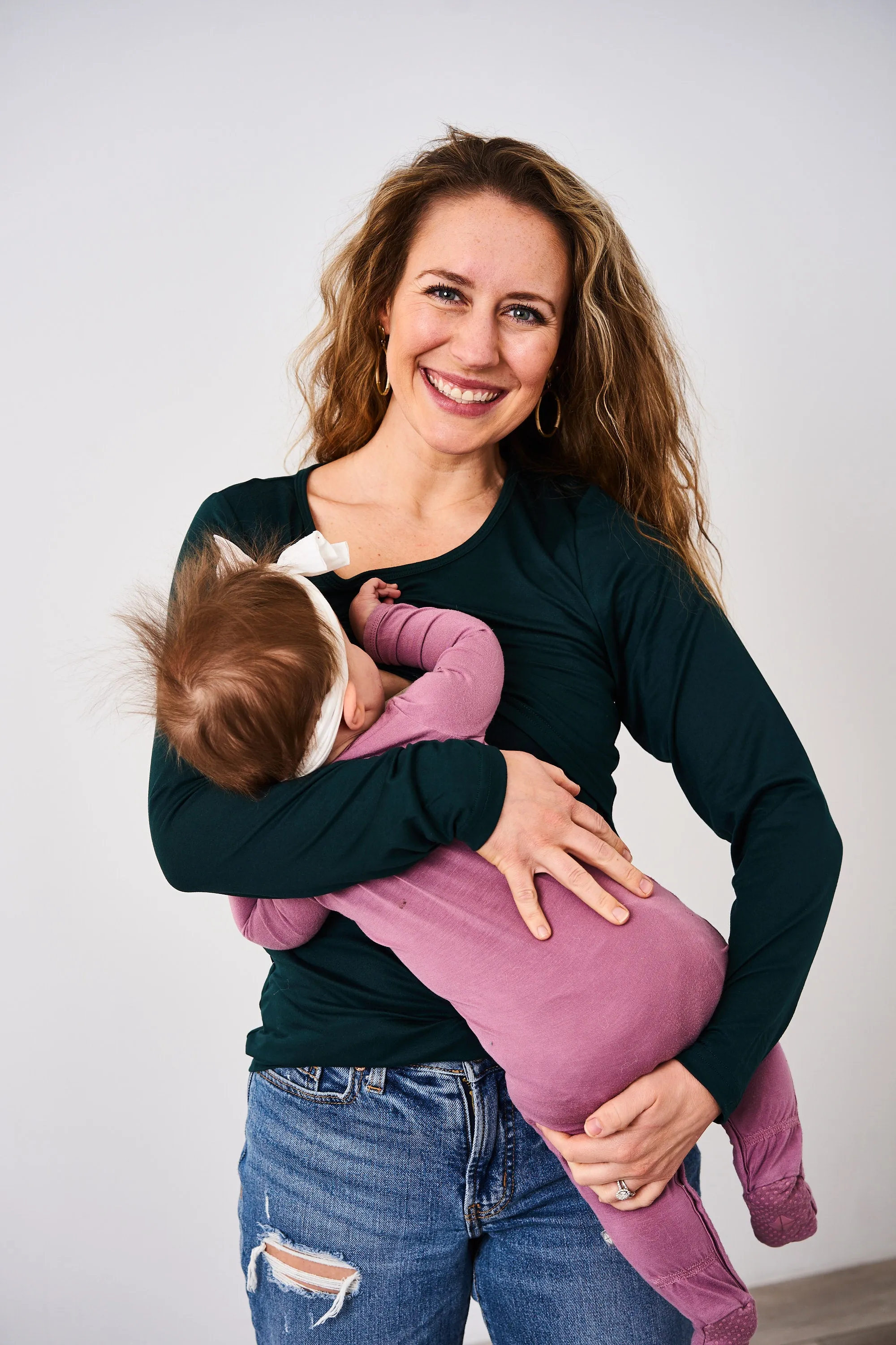 Latched Mama Long Sleeve Basics Nursing Top -Final Sale