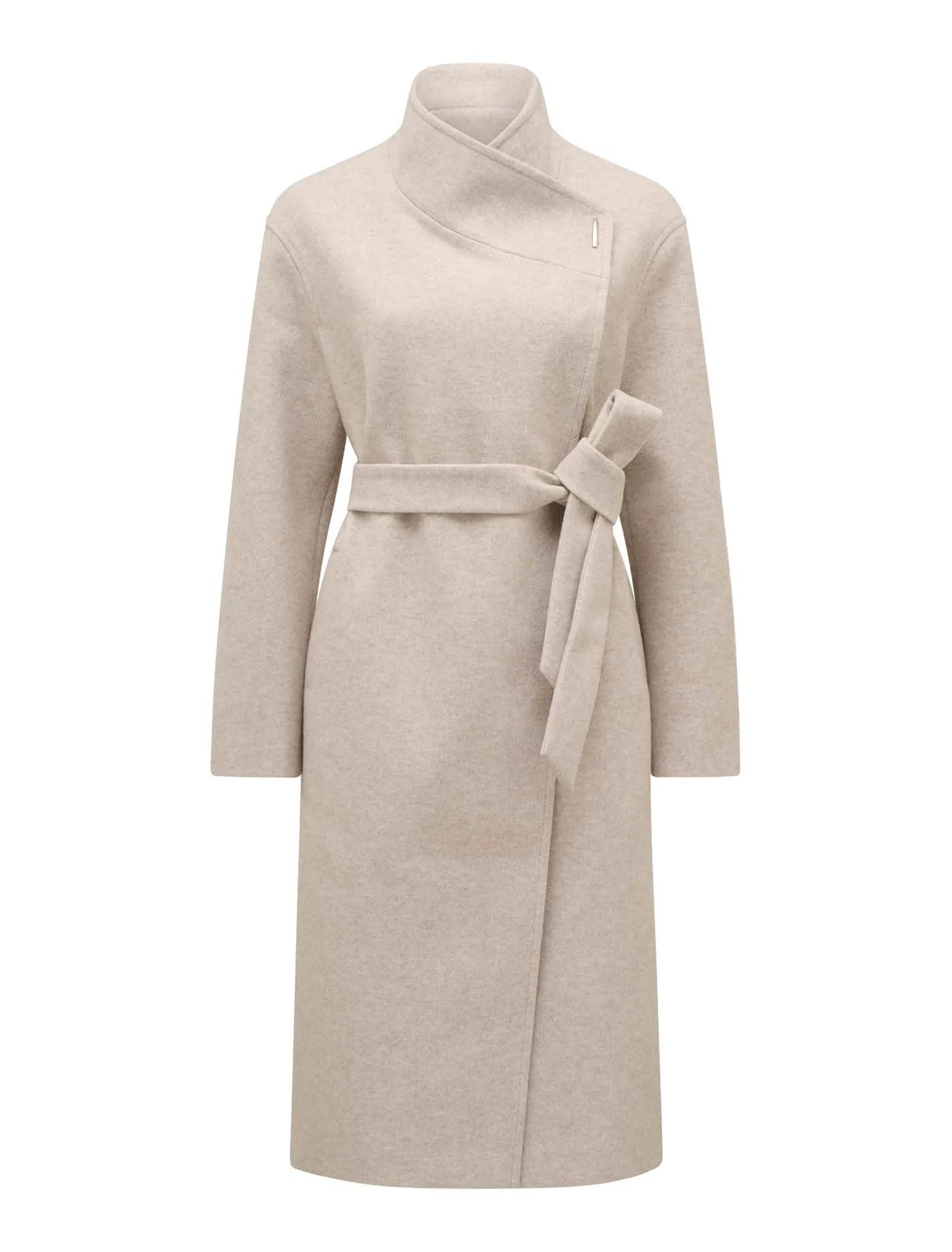 Lola Funnel Neck Wrap Coat