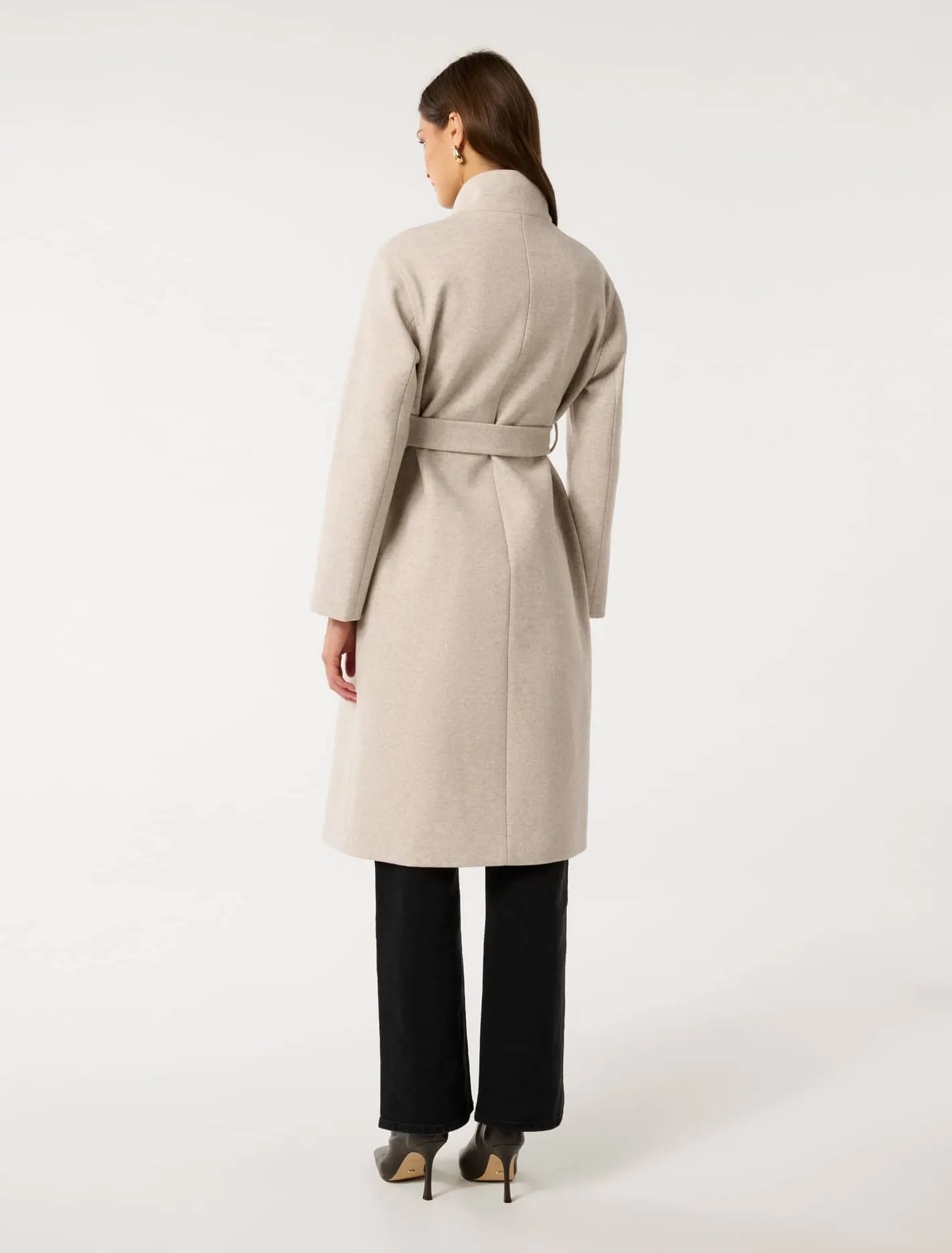 Lola Funnel Neck Wrap Coat