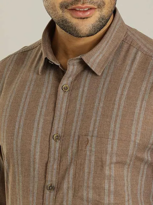 Men Striped Full Sleeve Cotton Shirt