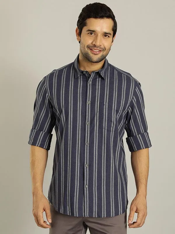 Men Striped Full Sleeve Cotton Shirt
