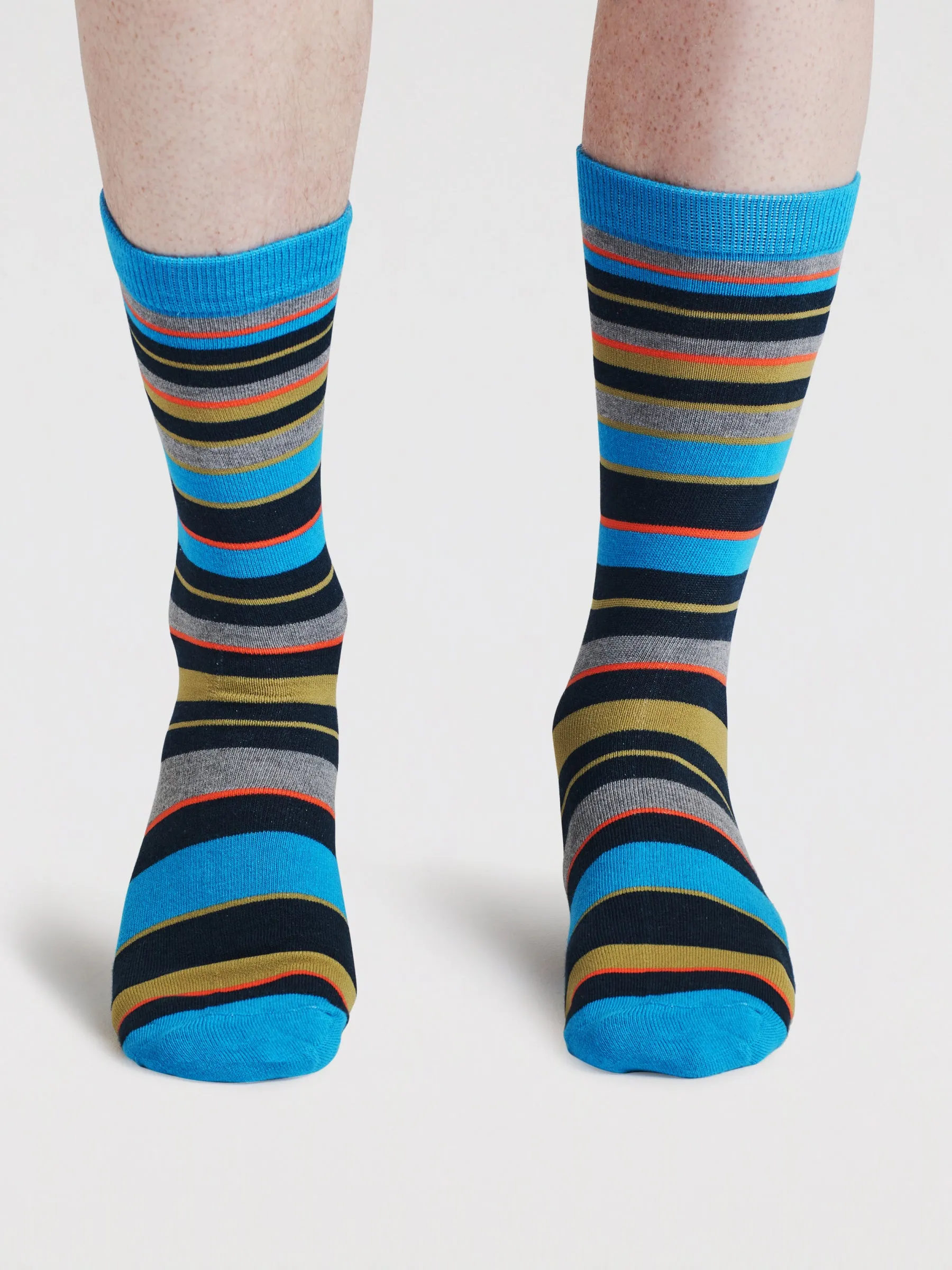 Mens Collins Beer Bamboo 4 Sock Gift Box - Multi