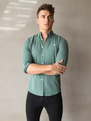 Newburgh Slim Fit Shirt - Forest Green