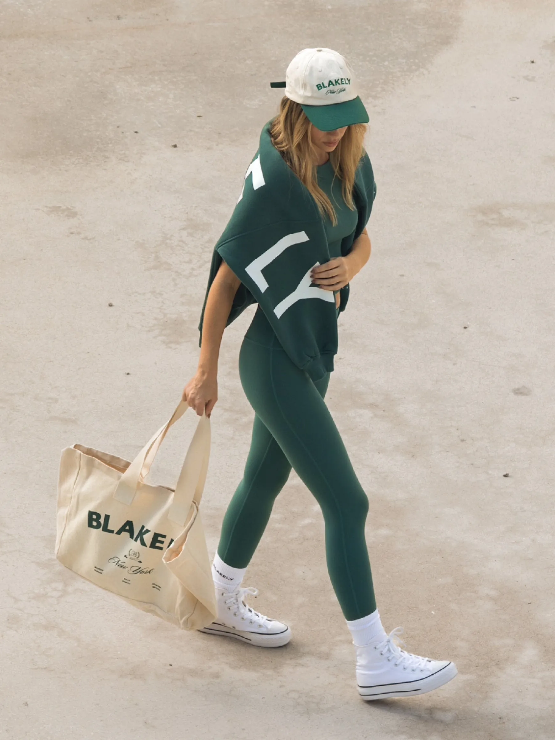NY Crest Tote Bag - Natural
