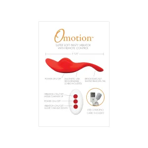 Omotion Super Soft Panty Vibrator With Remote Control