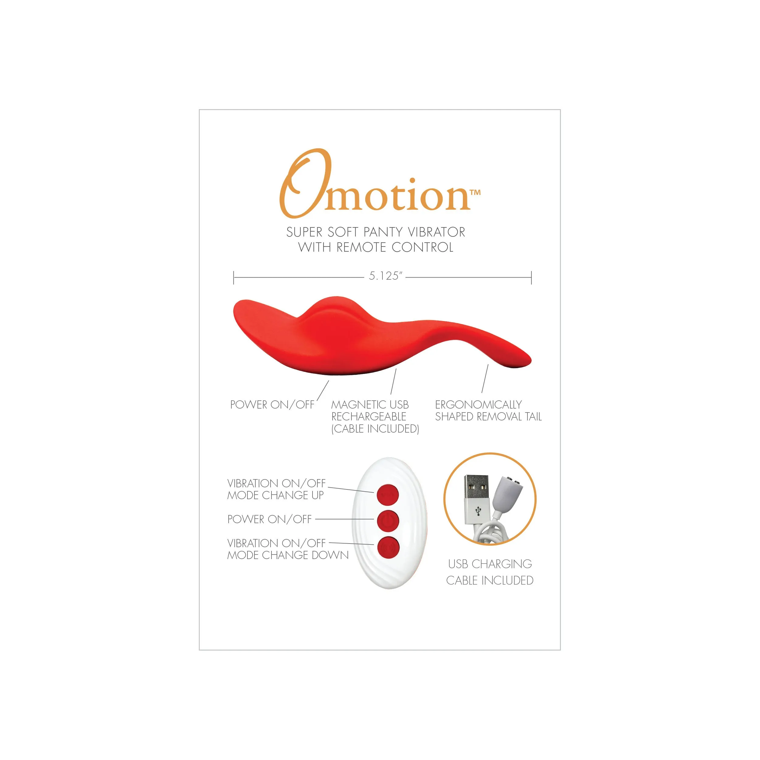 Omotion Super Soft Panty Vibrator With Remote Control