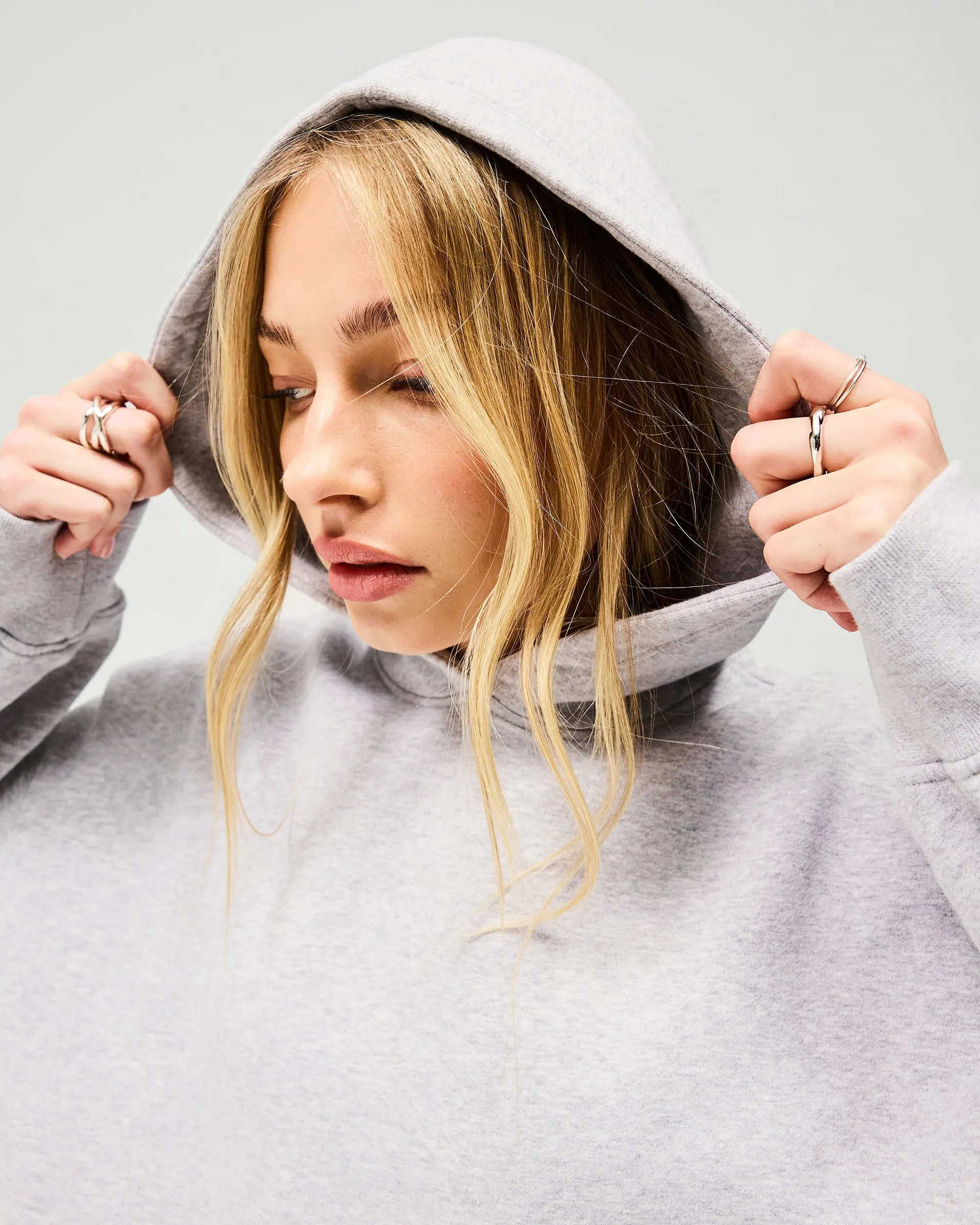 Owners Club Boyfriend Hoodie - Grey Marl