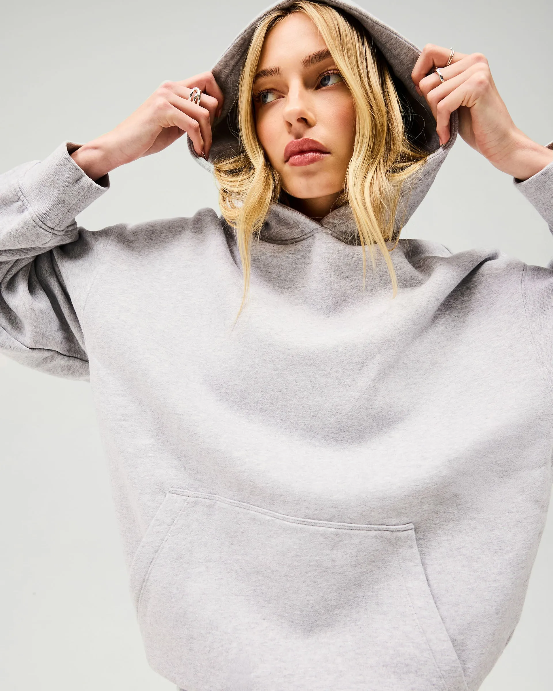 Owners Club Boyfriend Hoodie - Grey Marl