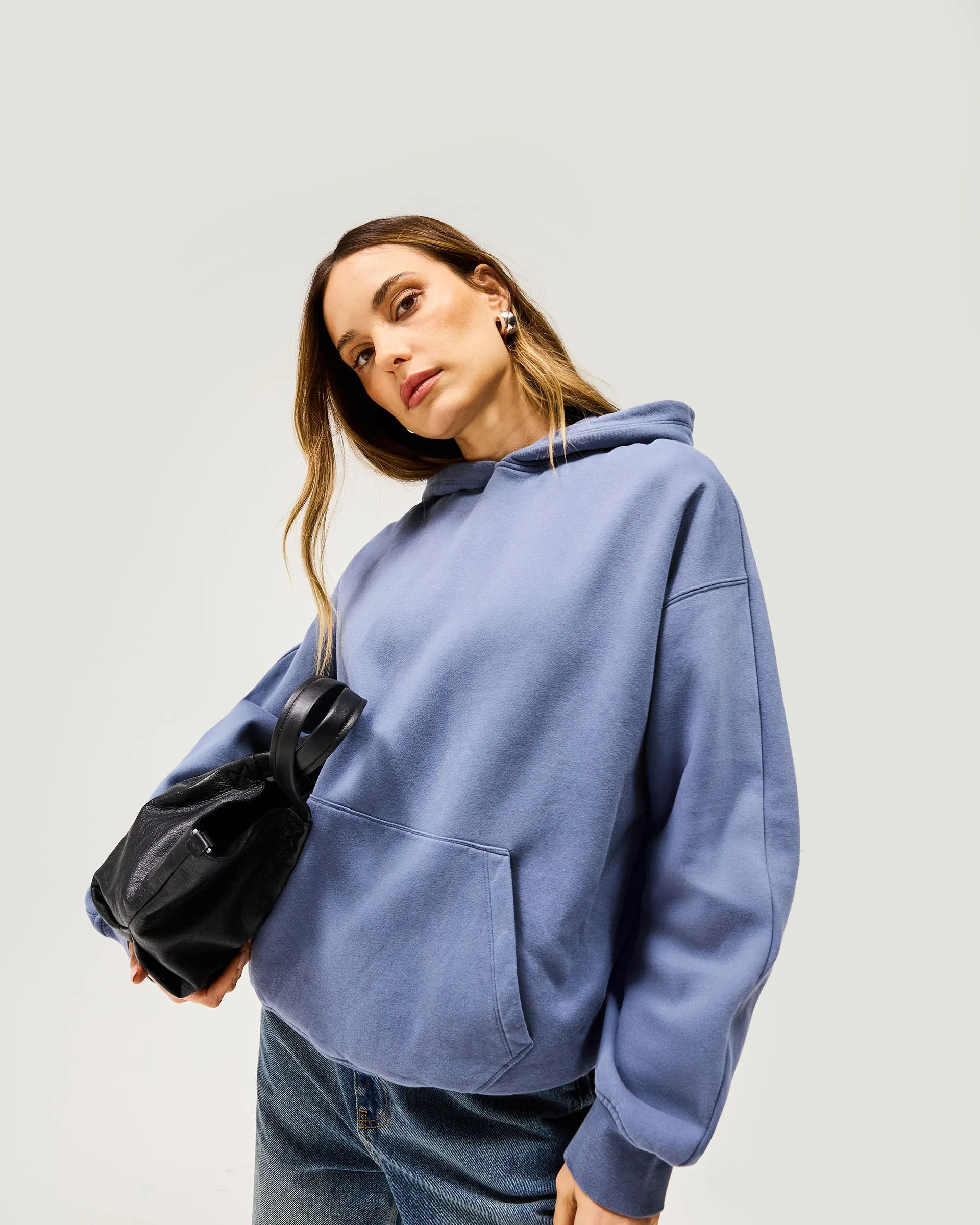 Owners Club Boyfriend Hoodie - Steel Blue