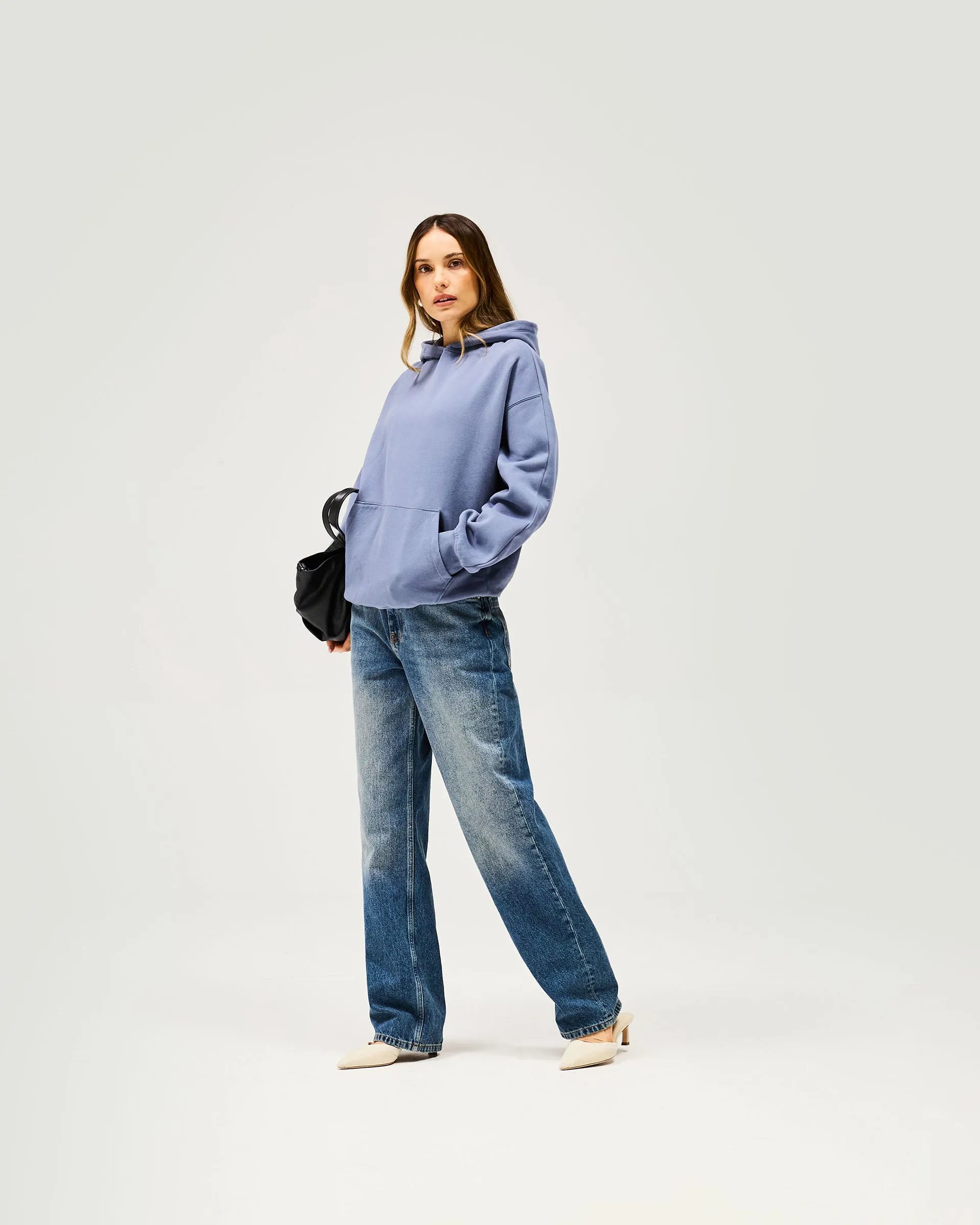 Owners Club Boyfriend Hoodie - Steel Blue