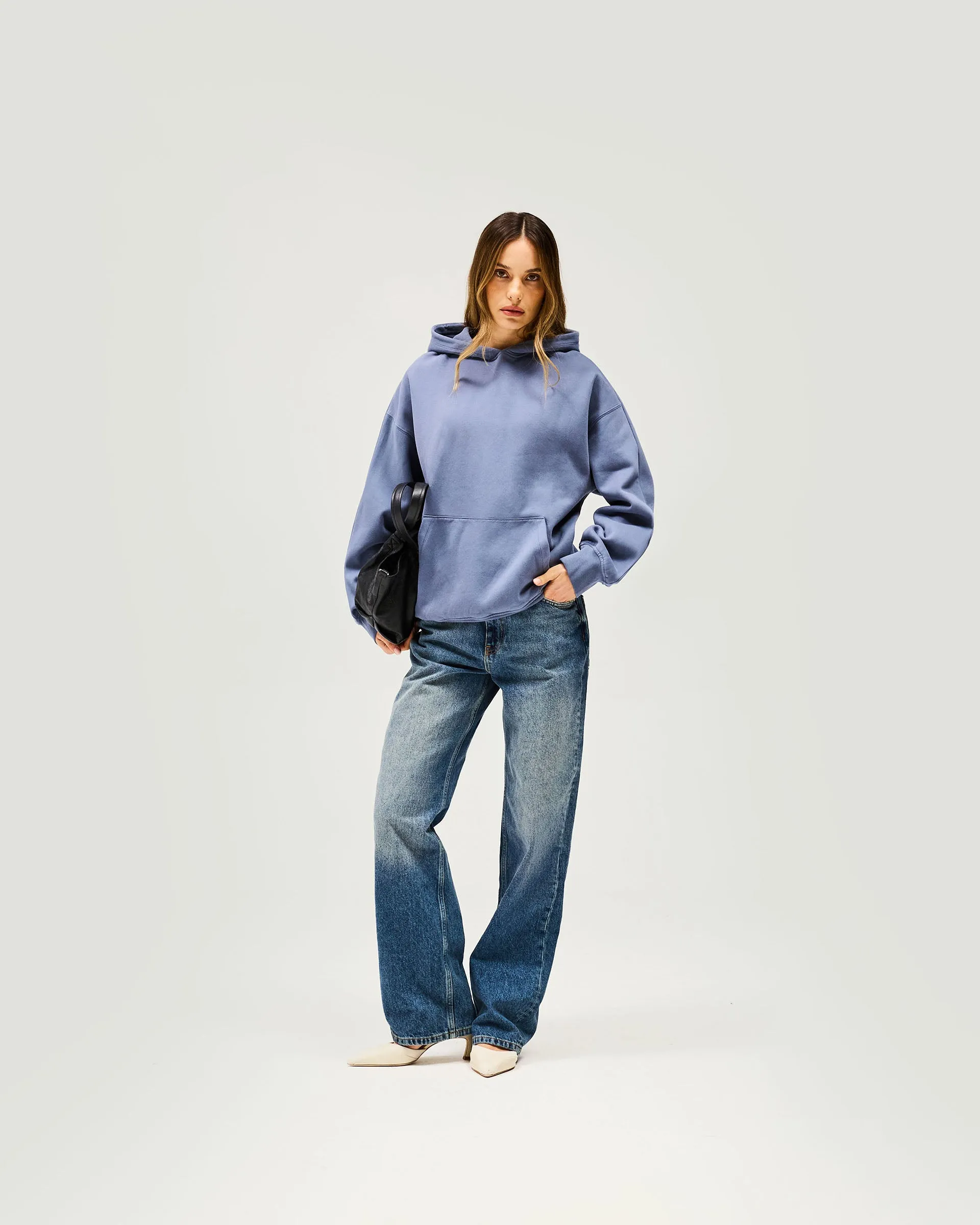 Owners Club Boyfriend Hoodie - Steel Blue