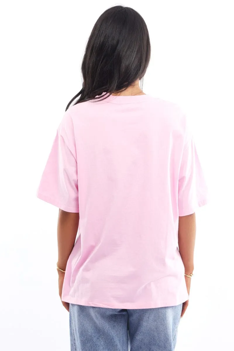 Pink Graphic Tee Short Sleeve
