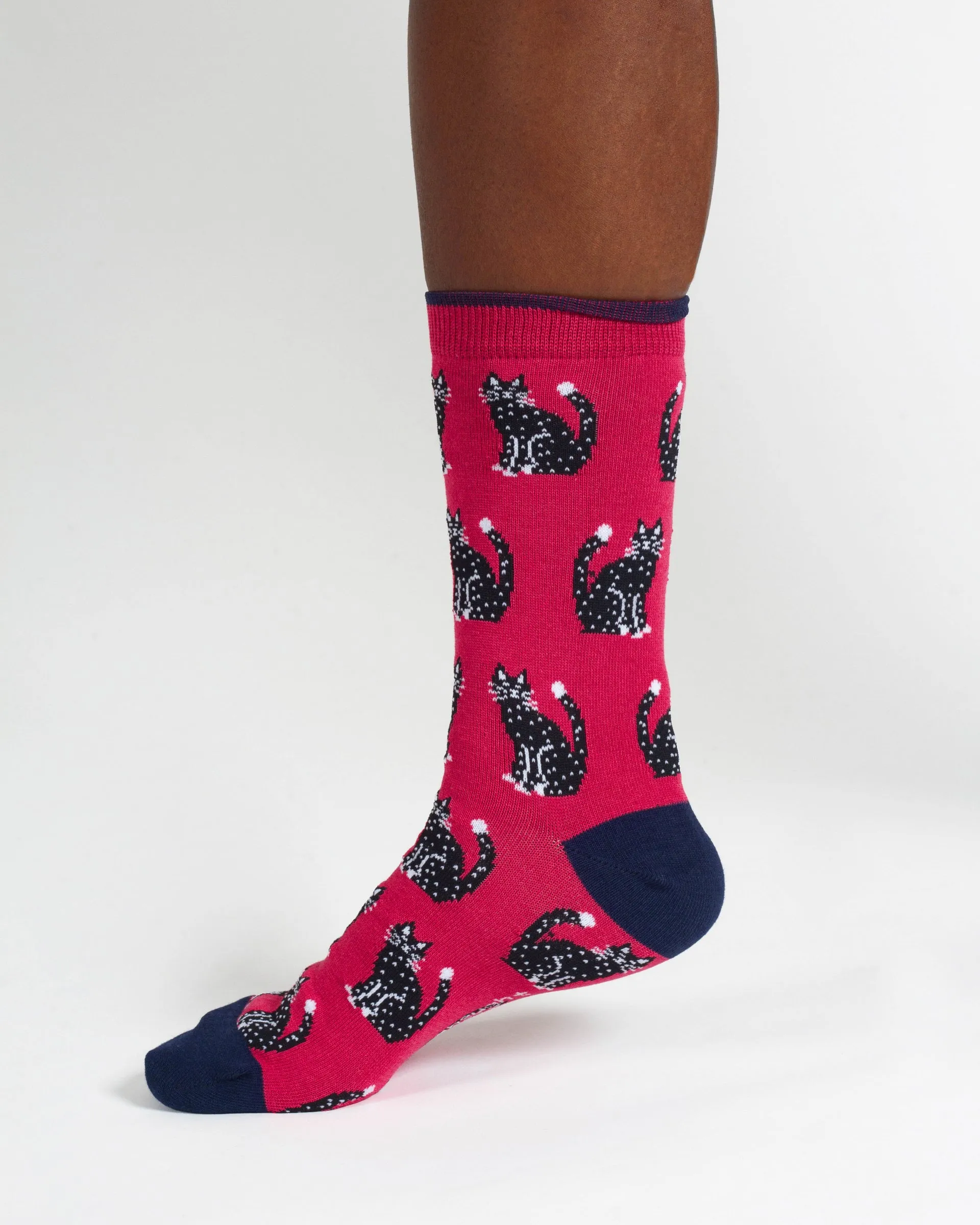 Purrfect Bamboo 2 Socks in a Bag - Pink/Blue Multi