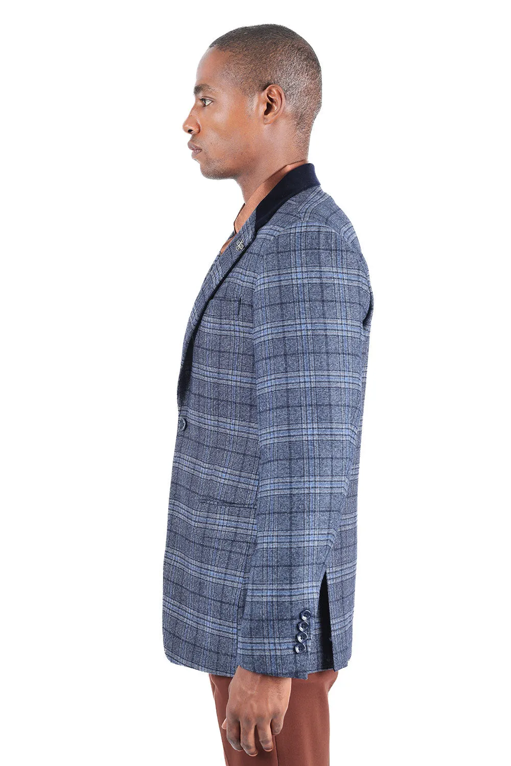 Quilted Plaid Blazer