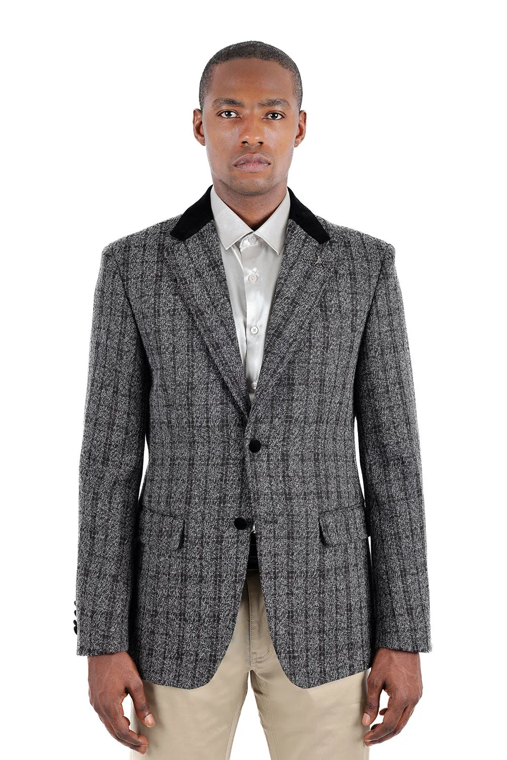 Quilted Plaid Blazer