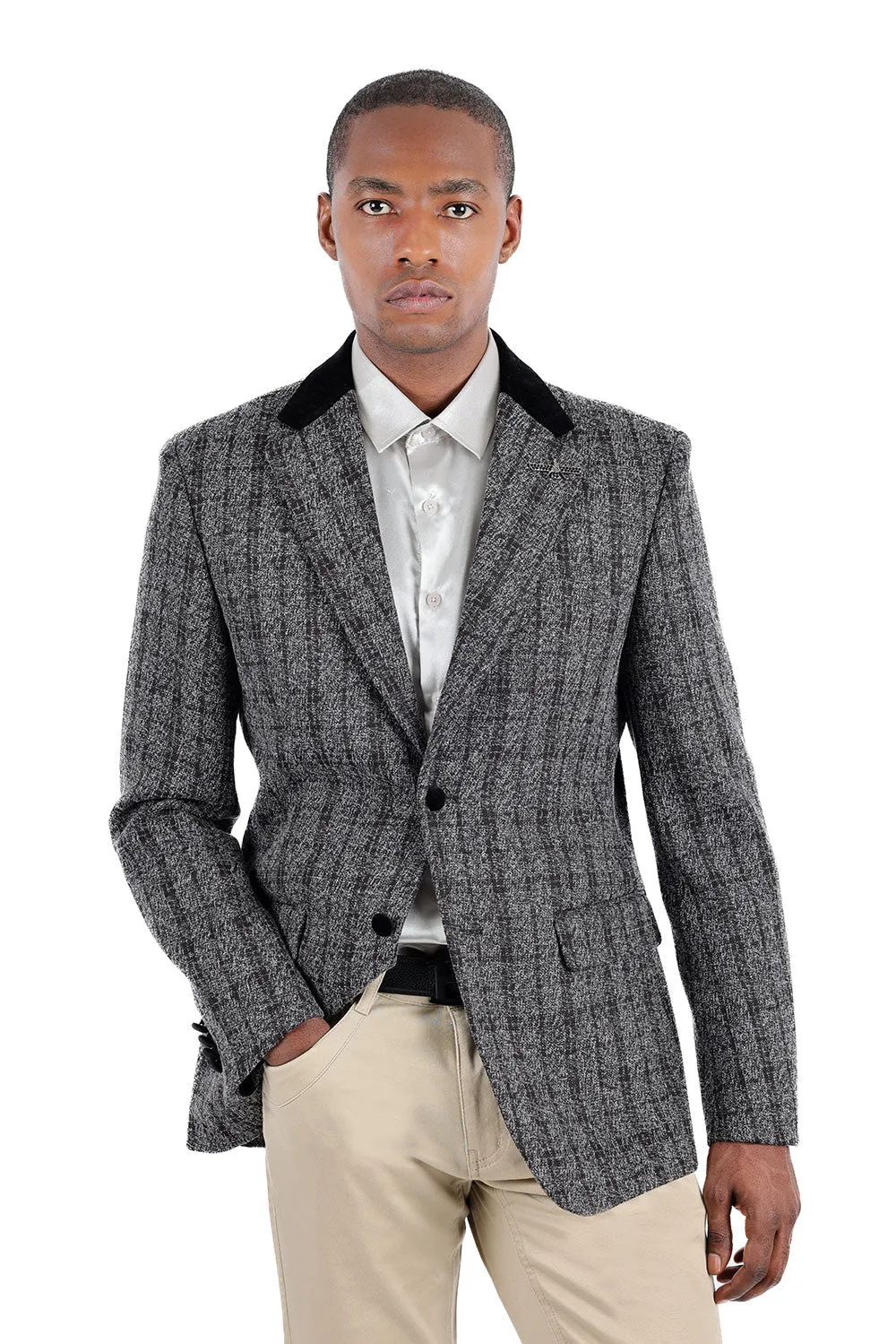 Quilted Plaid Blazer