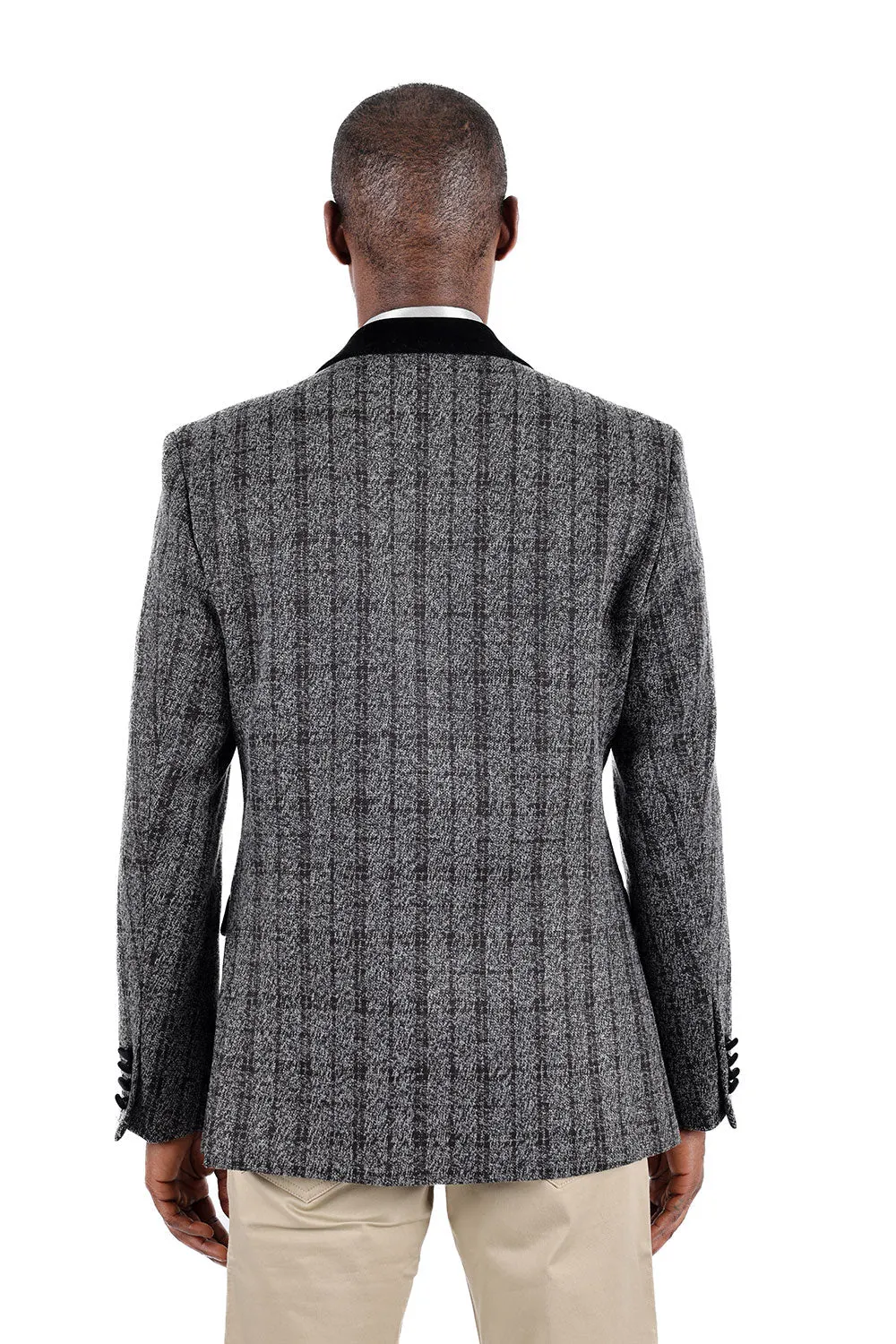 Quilted Plaid Blazer