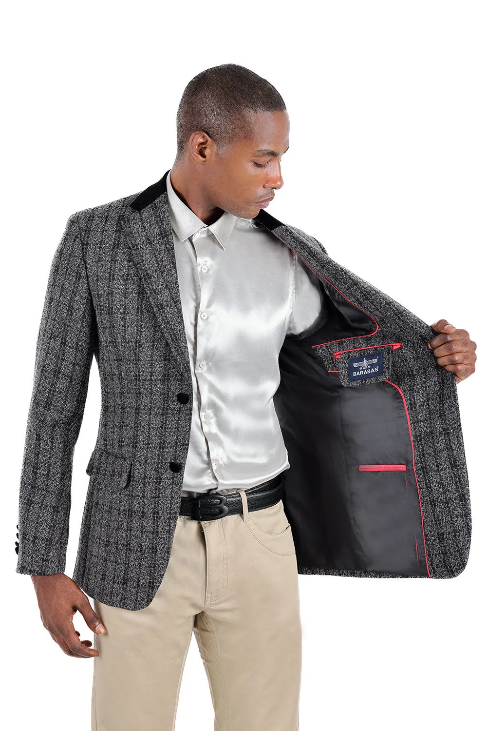 Quilted Plaid Blazer