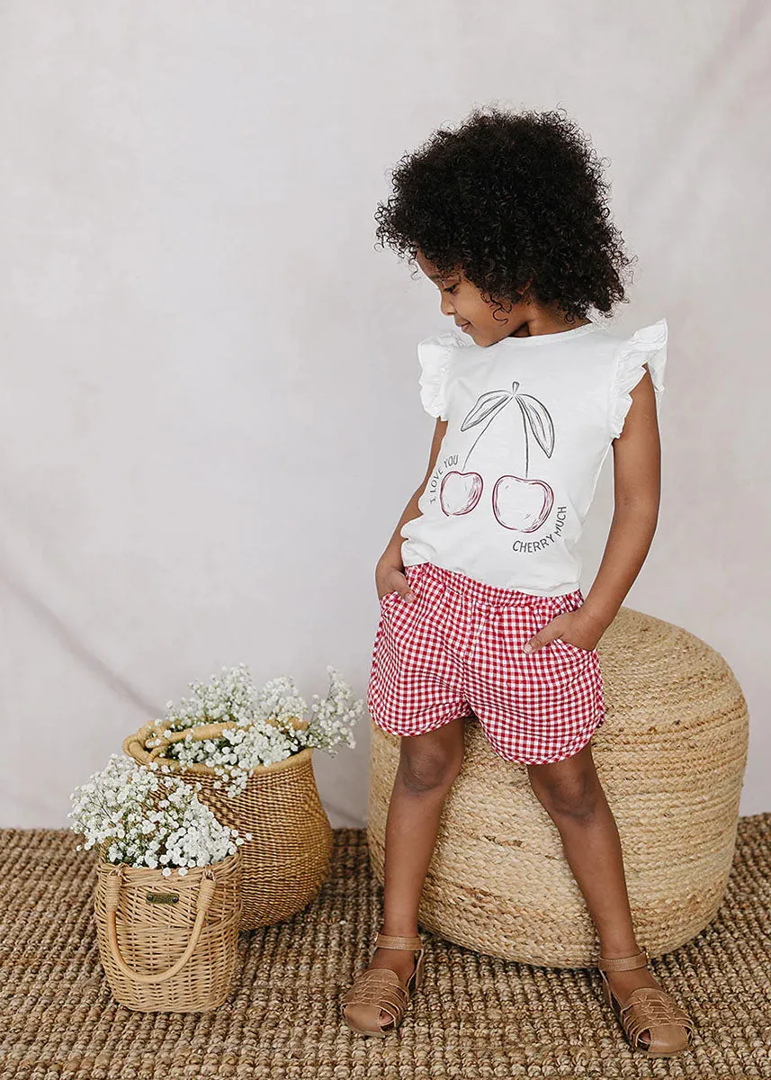 Red Gingham Shorts