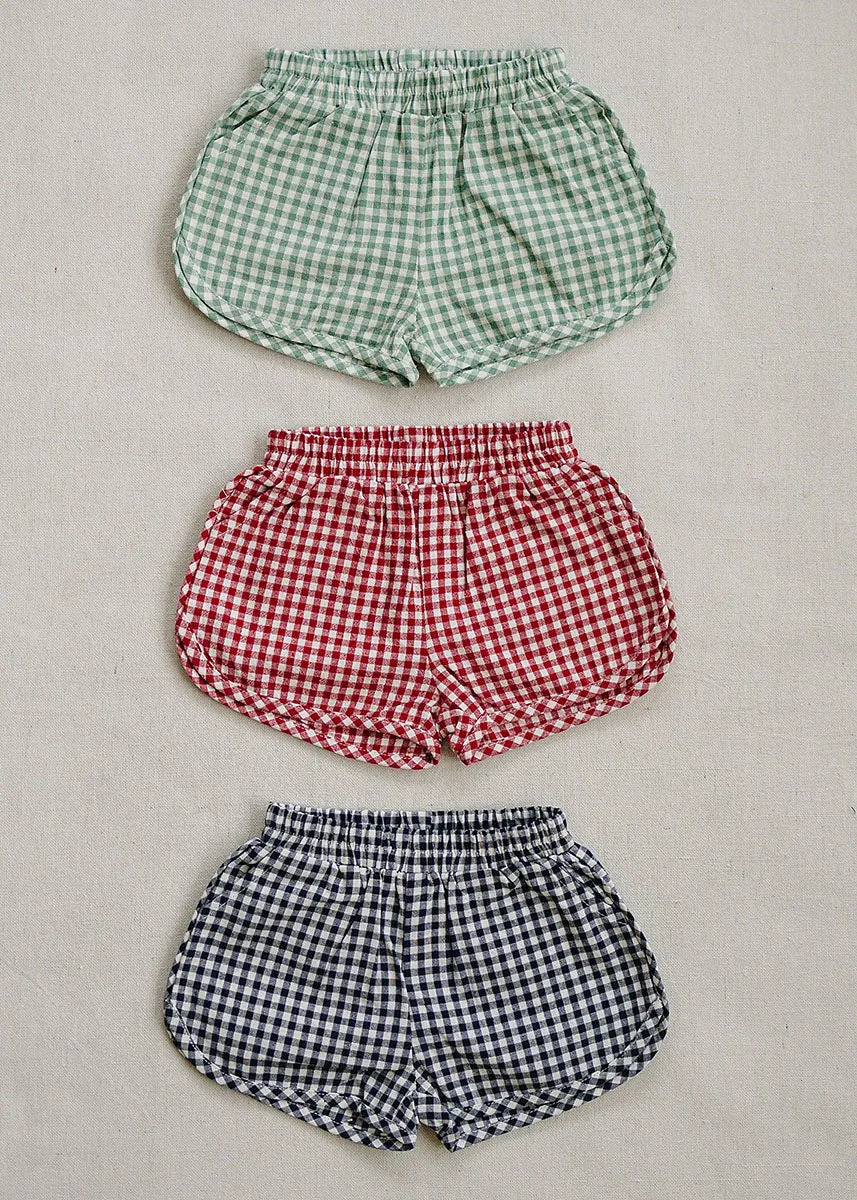 Red Gingham Shorts