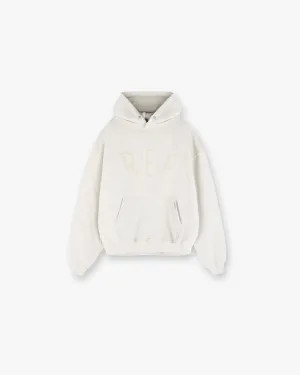 Rep Applique Hoodie - Cream Marl