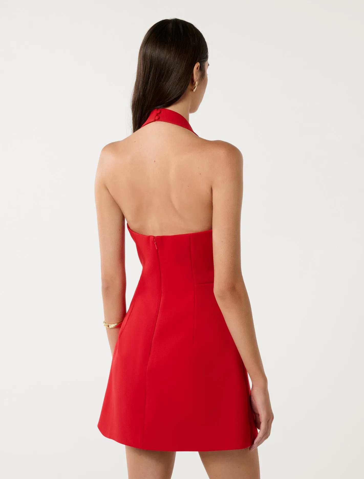 Ricki Halter Hook and Eye Mini Dress