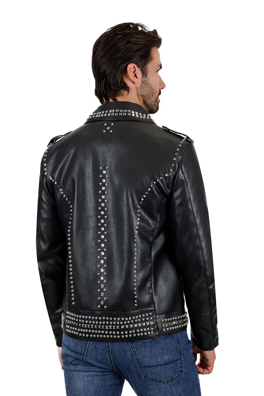Serrated Look PU Jacket